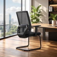 Chaise de bureau ergonomique moderne de haute qualité avec dossier en maille, réglable en hauteur, confortable pour les réunions