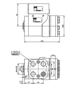 BZZ 100 125 160 200 250 300 400 502-1384 Mecanismo de Dirección Totalmente Hidráulico para - Product Image 3