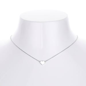 SPJ Nuevo Collar con Colgante de Corazón Vintage de Plata de Ley S925 con Circonita, Chapado en Rodio/Oro de 18K, Joyería Fina para Mujer - Product Image 4