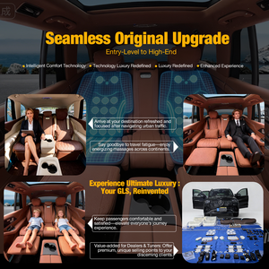 Asientos <span class=keywords><strong>de</strong></span> Lujo <span class=keywords><strong>de</strong></span> Segunda Fila con Múltiples Contornos para Benz GLS |   Adaptador para Masaje con Piedras Calientes Estilo <span class=keywords><strong>Maybach</strong></span> |   Kit <span class=keywords><strong>de</strong></span> Codificación SCN Sin Errores - Product Image 1