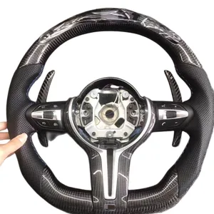 High quality customized Carbon fiber m sport steering wheel for bmw f30 steering wheel f10 f30 e60 e90 g30 e46 e92 led