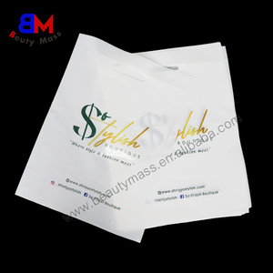 Custom Design Printed Logo PVC Bags Plastic Packaging Merchandise Bags Carrier Shopping Bag With Handle