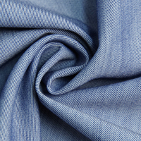 Tissu Sergé Teint en Polyester, Rayonne et Spandex, 225 GSM, Doux et Extensible, pour Pantalons, Costumes et Uniformes