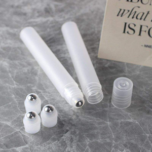 Flacon cylindrique à bille roulante en plastique PP de 10 ml avec impression sérigraphique - Product Image 4