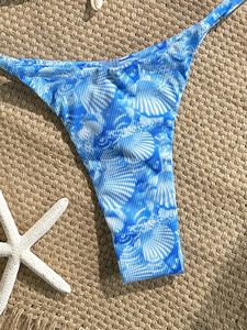 Bikini <span class=keywords><strong>de</strong></span> 2 piezas <span class=keywords><strong>con</strong></span> estampado floral, cuello halter, sexy, elástico, <span class=keywords><strong>de</strong></span> secado rápido, estilo spa, novedad 2026, suministro directo <span class=keywords><strong>de</strong></span> fábrica - Product Image 5