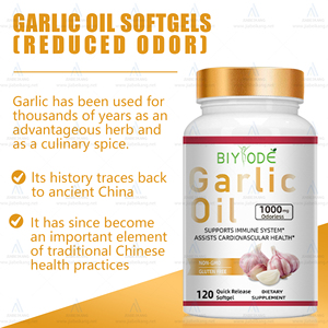 Biyode etkili formülü hazır stok hızlı kargo toptan sarımsak takviyesi kokusuz sarımsak softgels 1000mg - Product Image 3