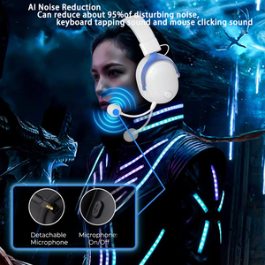 หูฟังเกมมิ่งไร้สายดีไซน์ใหม่ไม่ซ้ำใคร จอ LCD แสดงผล รองรับสามโหมด 2.4G พร้อมพอร์ต USB และ Type C รุ่น GM04S ขายส่ง - Product Image 6