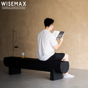 Banco <span class=keywords><strong>de</strong></span> madera <span class=keywords><strong>de</strong></span> <span class=keywords><strong>pino</strong></span> macizo ordic para dormitorio, mueble <span class=keywords><strong>de</strong></span> lujo para sala <span class=keywords><strong>de</strong></span> estar, sofá lateral para casa y Villa - Product Image 4