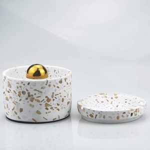 Cendrier de patio coupe-vent pour extérieur Plateau à cigares en béton ignifuge avec design scellé - Product Image 4