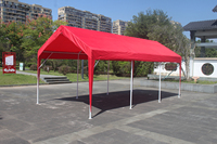 Auvent extensible 3*6M pour garage, abri d'auto extérieur résistant aux UV, sans paroi latérale