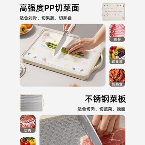 Simple Style Cutting Board Rectangle Anti-Mildew Antibacterial Dishwasher Safe Kitchen Vegetable Fruit Chopping Block - Product Image 2
