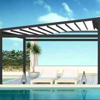 Auvent pliant en alliage d'aluminium sur mesure, résistant aux intempéries, anti-neige, toit rétractable avec télécommande pour balcon