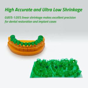 Résine de moulage dentaire 3D facile à utiliser pour imprimante 3D DLP LCD SLA, faible rétrécissement, durcissement UV - Product Image 3