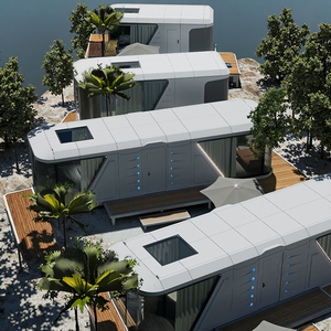 K7 Space Capsule Péniche Galère Design contemporain Panneau sandwich <span class=keywords><strong>en</strong></span> acier rapide pour maison Bureau Hôtel Resort Chambre à coucher - Product Image 5