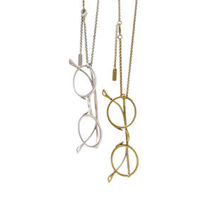 Nuevo <span class=keywords><strong>collar</strong></span> largo de lujo Retro de gama alta de nicho <span class=keywords><strong>para</strong></span> mujer, colgante chapado en oro, accesorio <span class=keywords><strong>para</strong></span> gafas, joyería de moda Retro - Product Image 5