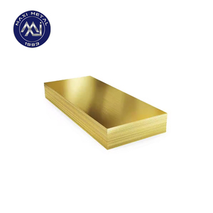 골드 컬러 황동 플레이트 CuZn5 H85 CuZn39Pb2 CuZn40Pb2 밝은 표면 장식 및 산업용 청동 금속 시트 - Product Image 1