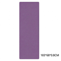 Tapete de Fitness de TPE de Alta Resistencia de 8 mm para Entrenamiento HIIT Intensivo, Quema Metabólica y Fortalecimiento del Core, Tapete de Yoga y Pilates