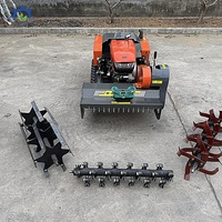 Tondeuse robot diesel RC à démarrage par clé, direction hydraulique pour une maniabilité aisée