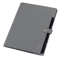 Organisateur de dossiers multi-poches extensibles A4/Letter avec bouton-pression en PP durable pour fournitures de bureau essentielles