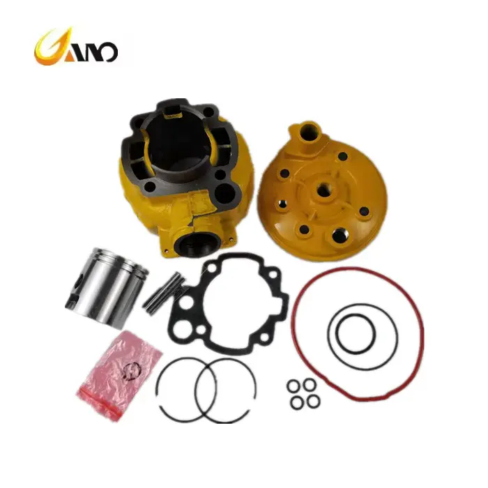 AM6 motosiklet 48mm 80cc motor yarışı sarı modifiye silindir blok kafa silindir kiti ile Set