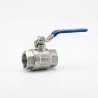 Válvulas de Bola Manuales de Acero Inoxidable 304 de 2 Piezas DN25 OEM Carp Journey Q11F-64P para Tuberías de Agua, Aceite y Gas
