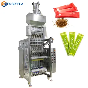 Machine d'emballage automatique de sachets de sucre, 2, 4 lignes, 6 voies, sachets de fruits en poudre