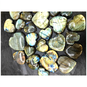 Labradorite de qualité supérieure, 100% naturelle, multicolores, effet flash bleu, cabochon, prix le plus bas, formes et tailles variées. - Product Image 4