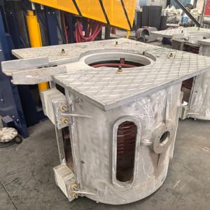Fournisseur chinois de la ferraille 10 <span class=keywords><strong>T</strong></span> four à induction de recyclage des métaux pour la coulée et la fonderie utilisation industrielle puissance et taille personnalisées - Product Image 6