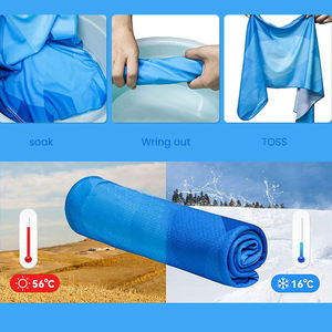 Serviette de sport 40"X12" en microfibre imprimée, séchage rapide, rafraîchissante, soulagement instantané, douce, respirante, pour yoga, camping, course à pied, effet rafraîchissant - Product Image 4