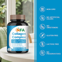Cápsulas de Colágeno Complejo OEM/ODM 6 en 1, Productos de Apoyo para Articulaciones y Belleza, Promueven una Piel Radiante, Suplemento Dietético, 90 Cápsulas