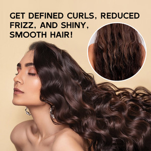 Pabrik Label pribadi tahan kuat minyak kastor hitam Curl mendefinisikan krim gaya perawatan rambut dan peralatan penata - Product Image 6