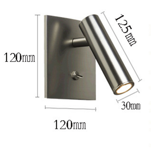 Đèn LED gắn tường hiện đại cho phòng ngủ khách sạn, thân đèn bằng sắt kiểu dáng thời trang, đèn đọc sách gắn tường cạnh giường cho phòng khách. - Product Image 2