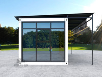 Espace de bureau résidentiel préfabriqué personnalisé JHCE, épaisseur standard, bâtiment portable, petit magasin mobile