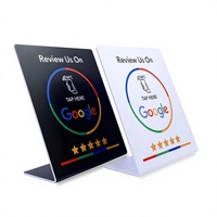 Carte intelligente NFC215 compatible 13,56 MHz en PVC avec logo, OEM ODM, vente en gros, carte NFC personnalisée imprimée pour les avis Google et les programmes de fidélisation