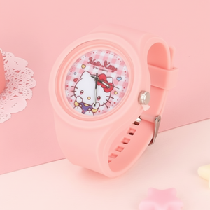 Para Hello Kitty Reloj de juguete con aguja de silicona Diseño de reloj lindo y divertido - Product Image 1