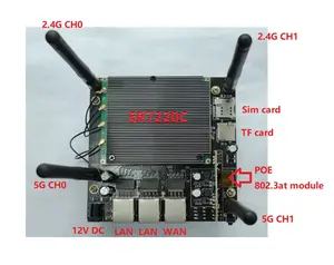 SR7220C IPQ6000 IPQ6010, véhicule industriel d'usine, utilisation double bande USB 3.0 niveau industriel 11AX Wifi 6 5G NR routeur