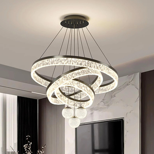 Lampadario a Sospensione Moderno in Acrilico con LED ad Altezza Regolabile per Interni <span class=keywords><strong>Soggiorno</strong></span> <span class=keywords><strong>Sala</strong></span> da <span class=keywords><strong>Pranzo</strong></span> Illuminazione Decorativa per la Casa - Product Image 3