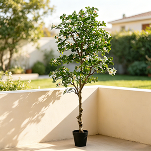 New Design <b>Artificial</b> Plants Greenery Gardenia Flower <b>Trees</b> for Office Mall Decoration - Product Image 5