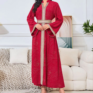 Vestido Abaya bordado hecho a mano para mujer Dubai Sadui elegante caftán <span class=keywords><strong>marroquí</strong></span> colección <span class=keywords><strong>de</strong></span> atuendos <span class=keywords><strong>de</strong></span> <span class=keywords><strong>boda</strong></span> - Product Image 1