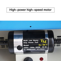 Machine à polir les bijoux DM-5 200W, machine à polir et à lustrer les bijoux de table, polisseuse de surface avec collecteur de poussière