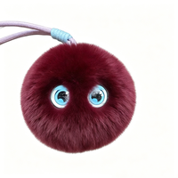 Jolie poupée intelligente en peluche en forme d'œil de dessin animé avec IA, porte-clés, cadeau pour enfants, petite poupée
