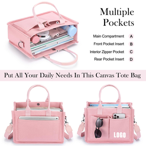 Nhà Máy Trực Tiếp 2026 Ví Làm Việc Máy Tính Xách Tay Cuốn Sách Túi Túi Xách Du Lịch Y Tá Cao Đẳng Quà Tặng Crossbody Hàng Tạp Hóa Vải Tote Túi - Product Image 4