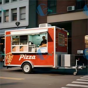 مقطورة مع ثلاجة تحت الطاولة لأوروبا شاحنة مقطورة طعام مع مطبخ كامل للبيع - Product Image 5