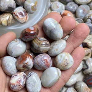 Vente en gros d'agate mexicaine naturelle, pierre roulée, agate roulée pour la décoration de la maison/du jardin, cadeau - Product Image 6