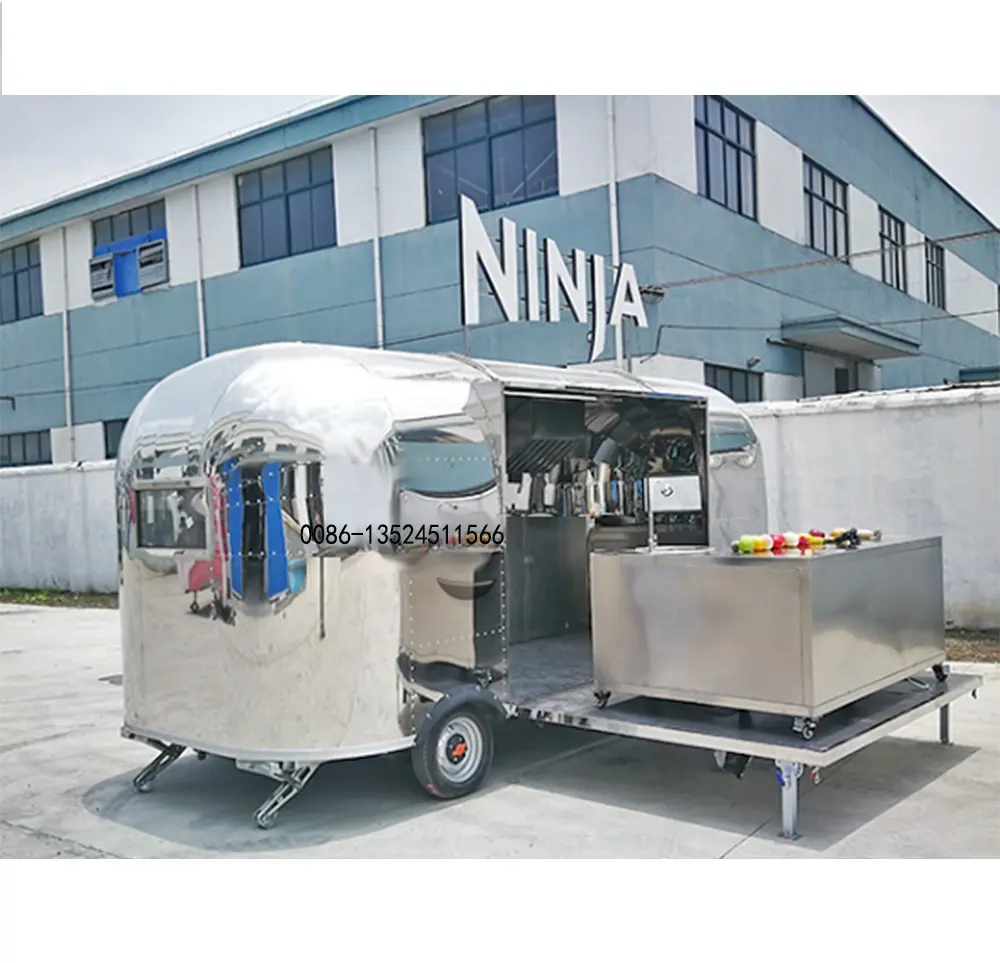 Best Selling for USA Pizza Food Trailer Mobile Food Truck Catering Vending Cart Food Cart Cooking Trailer Kiosk