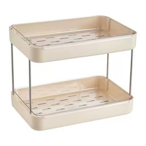 Venta al por mayor, organizador multifunción, sentido avanzado, taza de lujo, hogar, debajo del fregadero, estante de plástico multicapa para grietas - Product Image 1
