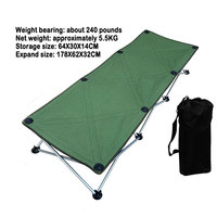 Lit à cadre en aluminium léger personnalisé nouveau camp portable pliable pratique pour les hôtels à manger en plein air centres commerciaux salles de bain écoles