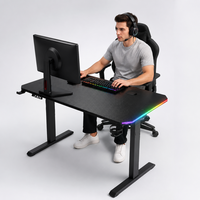 Bureau de jeu et d'apprentissage AOR Home Appliances Competition Room, silencieux, avec élévateur électrique, éclairage RGB, matériau E0, vente en gros usine