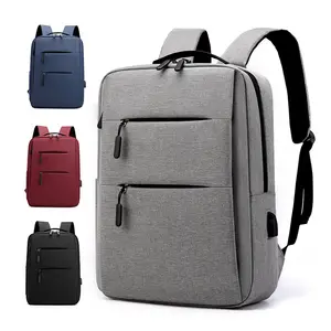 6 Custom Logo smart backbag large outdoor waterproof travel business usb Male bulk school bagpack laptop back bag pack backpack