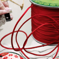 Cordón de Nudo Chino Trenzado a Mano con Hilo de Seda Coreano para Joyería, Collares y Pulseras, Suministro Duradero de Cola de Ratón